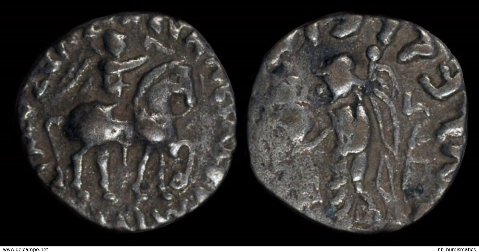 Indo-Scythian Kingdom Azes AR Drachm - Indiennes