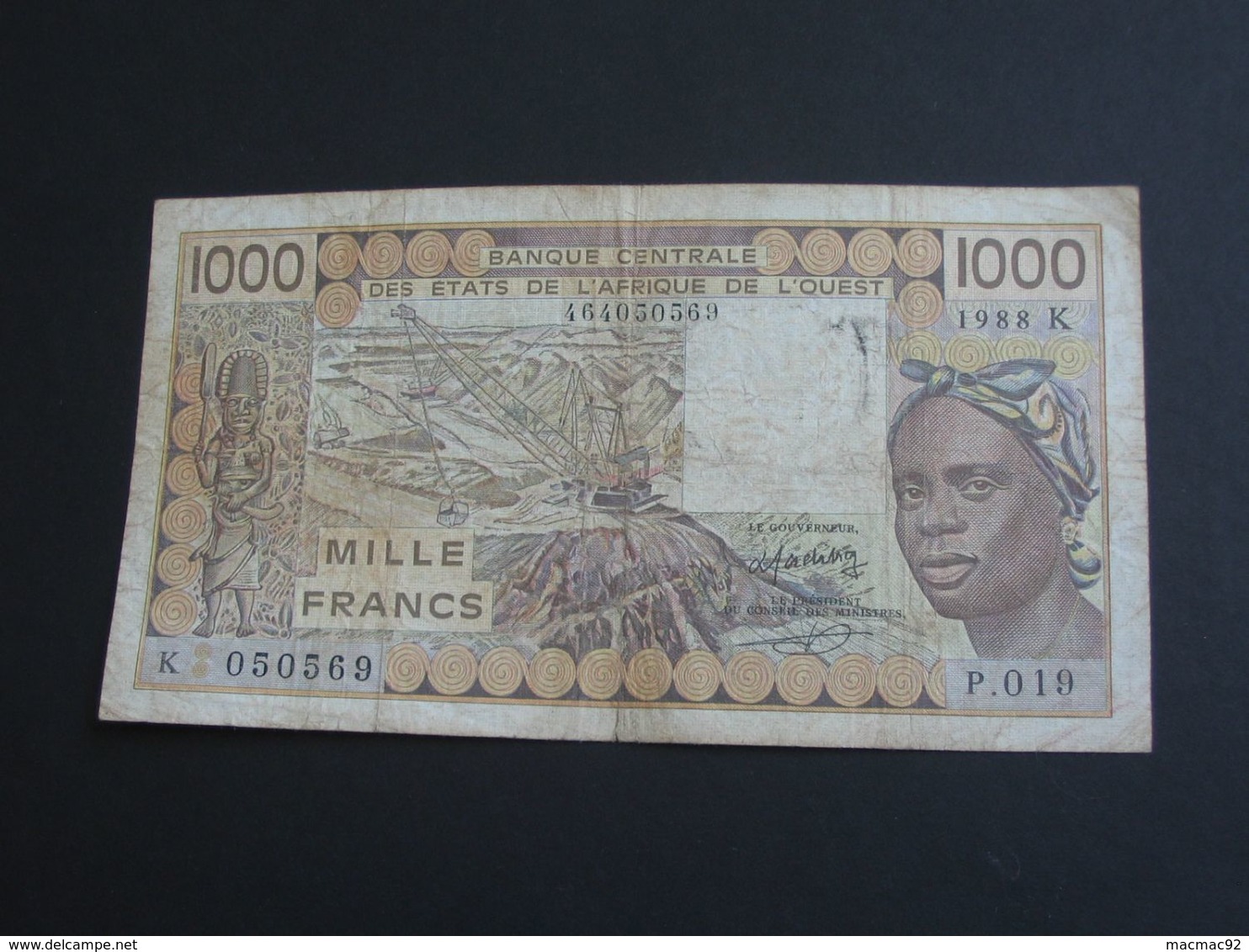 1000 Mille Francs 1988 -SENEGAL - Banque Centrale Des états De L'Afrique De L'ouest **** EN ACHAT IMMEDIAT **** - Senegal
