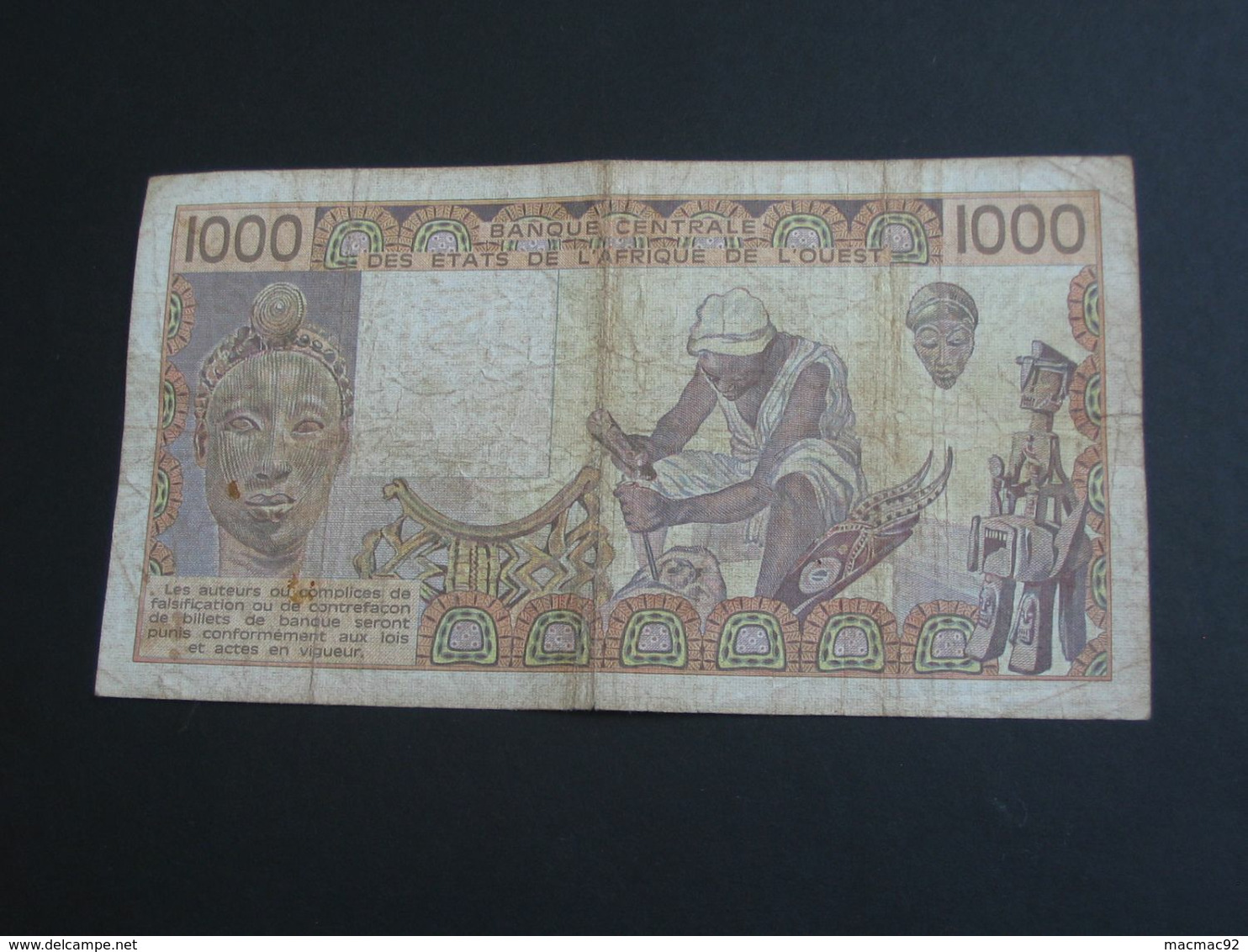 1000 Mille Francs 1988 -SENEGAL - Banque Centrale Des états De L'Afrique De L'ouest **** EN ACHAT IMMEDIAT **** - Senegal