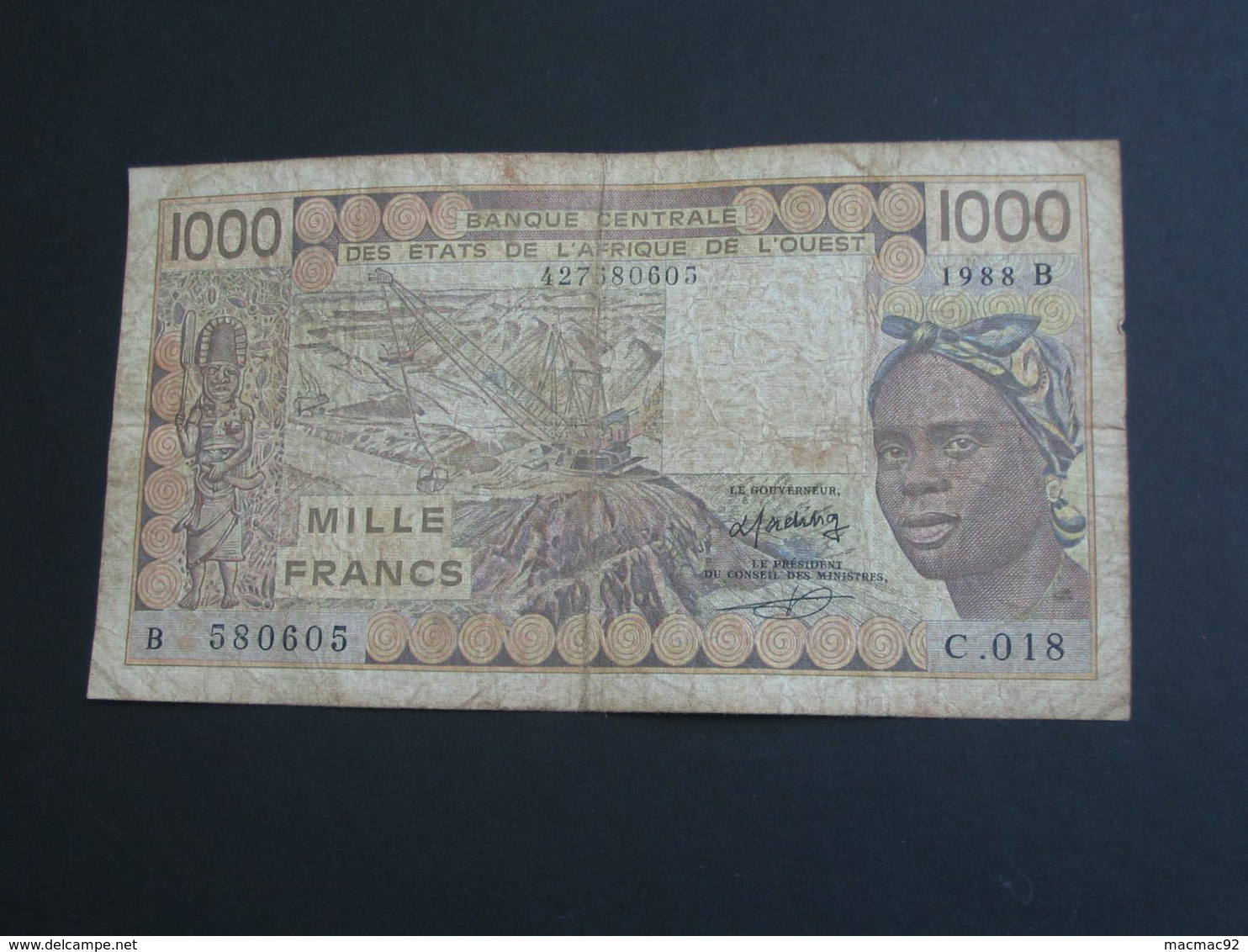 1000 Francs 1994 - BENIN - Banque Centrale Des états De L'Afrique De L'ouest **** EN ACHAT IMMEDIAT **** - Benin