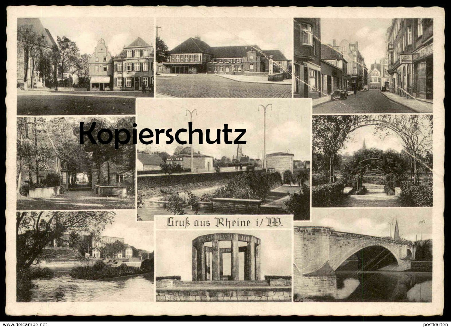 ALTE POSTKARTE GRUSS AUS RHEINE FELDPOST 1939 EHRENMAL KAFFEE GESCHÄFT FENGEN... Ansichtskarte AK Cpa Postcard - Rheine