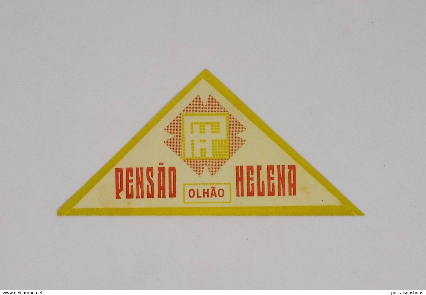 Cx13 CC8) Portugal PENSÃO HELENA Olhão  Etiquette Hotel Label 5,5x11,5cm - Etiquettes D'hotels