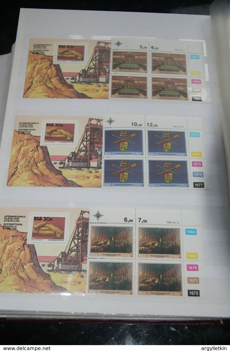 SOUTH AFRICA 1982 DEFINITIVE CYLINDER BLOCKS