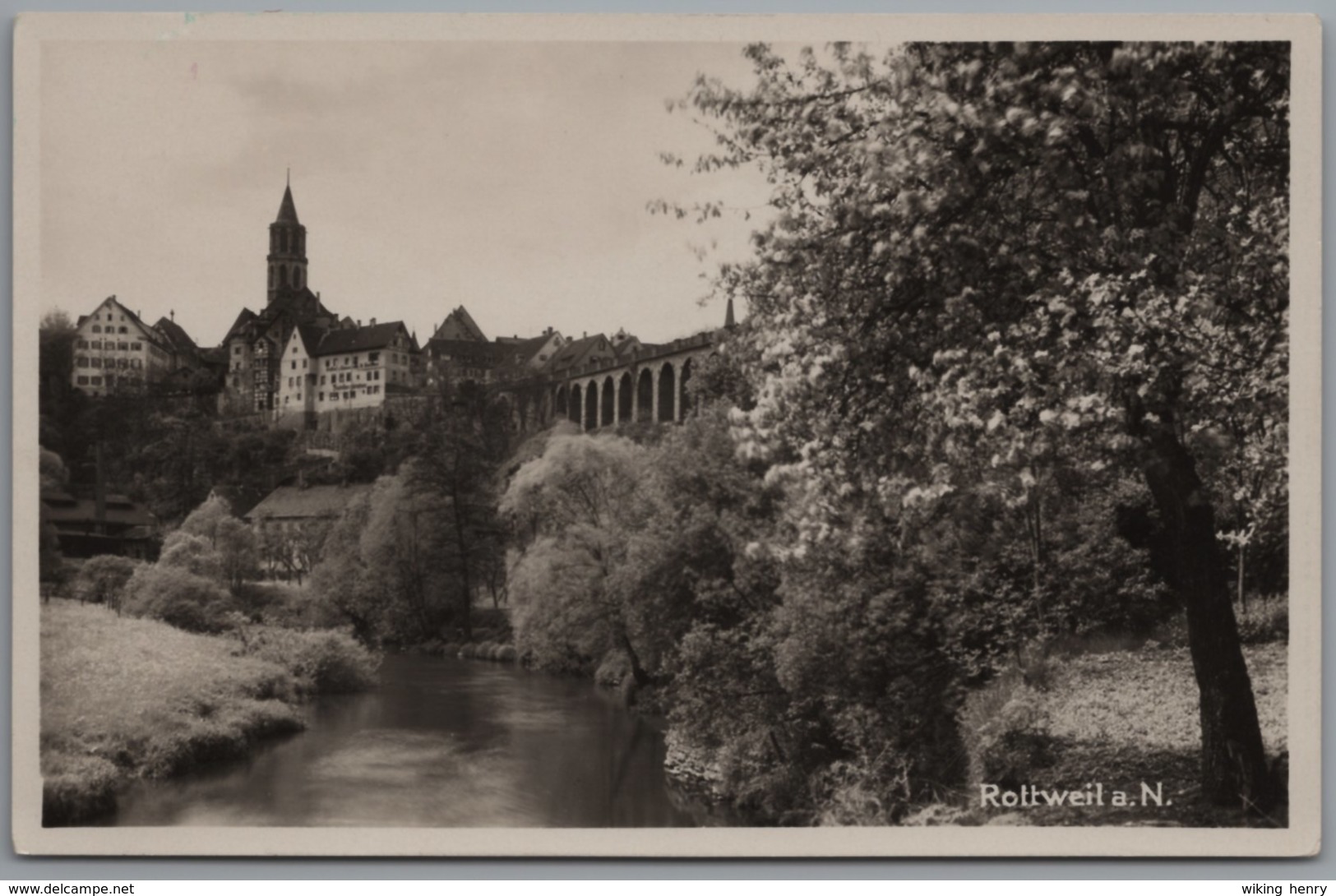 Rottweil Am Neckar - S/w Ortsansicht 1 - Rottweil