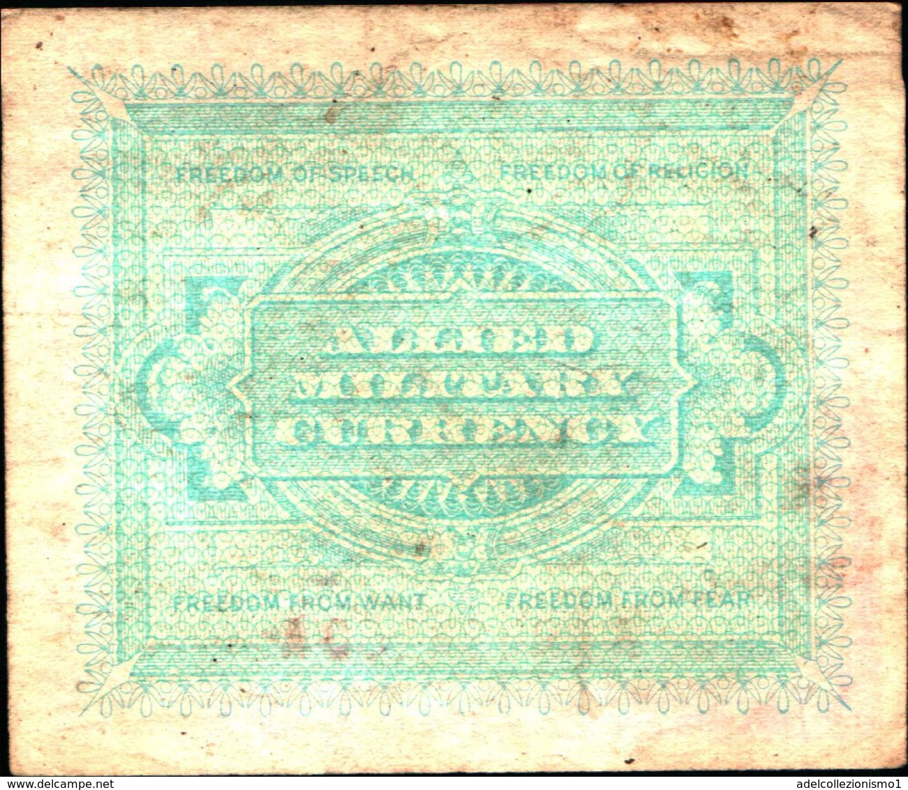 19896) BANCONOTA Da 2 LIRE AM OCCUPAZIONE AMERICANA ITALIA MONOLINGUA FLC 1943  -banconota Non Trattata.vedi Foto - [ 4] Provisional Issues