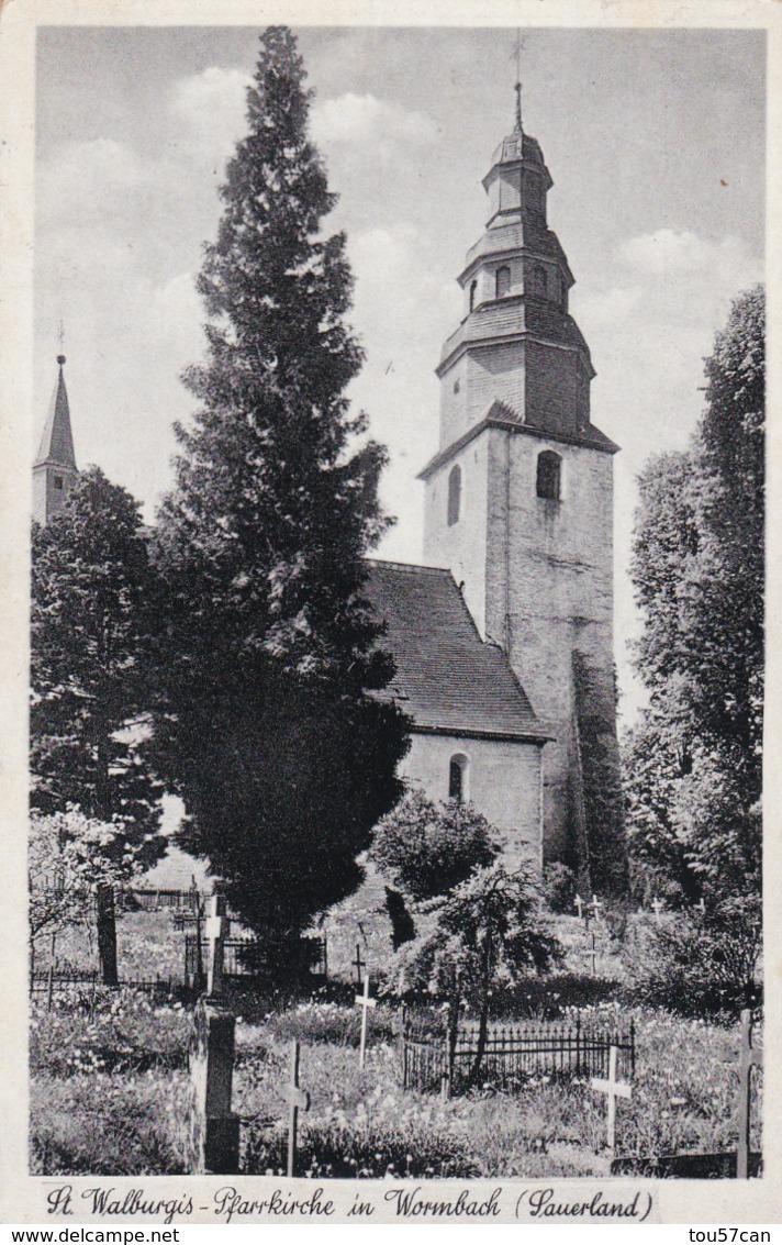 WORMBACH - SCHMALLENBERG - NORDRHEIN-WESTFALEN - DEUTSCHLAND - ANSICHTKARTE - SCHÖN BAHNPOST STEMPEL. - Schmallenberg