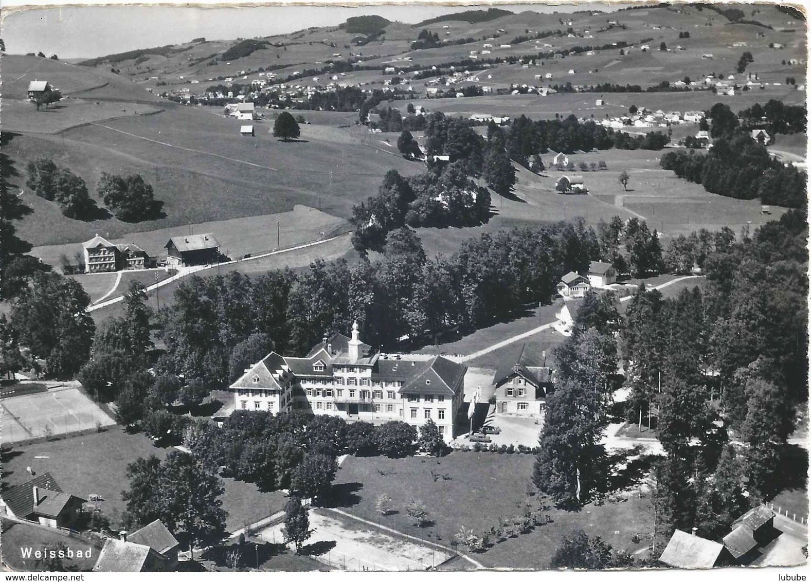 Weissbad - Fliegeraufnahme Molken Kurhaus         Ca. 1950 - Weissbad 