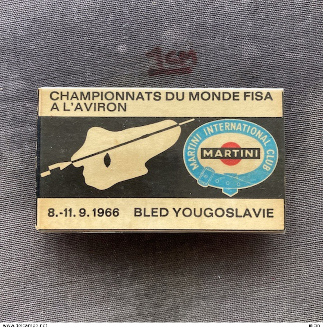 Badge Pin ZN009415 - Rowing Kayak Canoe Yugoslavia Slovenia Bled World Championship 1966 MARTINI INTERNATIONAL CLUB - Roeisport