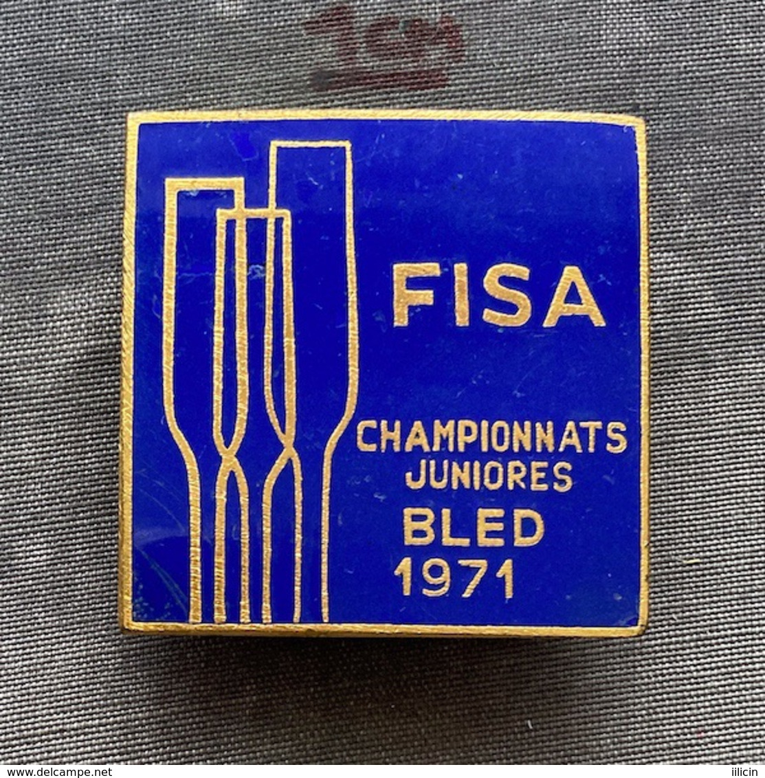 Badge Pin ZN009419 - Rowing Kayak Canoe Yugoslavia Sovenia Bled 2nd Junior World Championships 1971 - Canottaggio