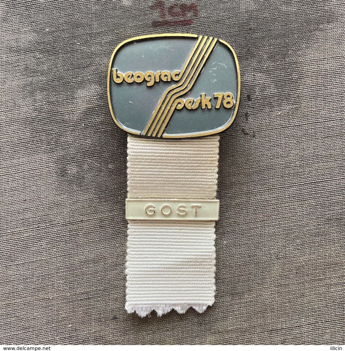 Badge Pin ZN009424 - Rowing Kayak Canoe Yugoslavia Serbia Belgrade Beograd World Championship 1978 GOST - Rudersport