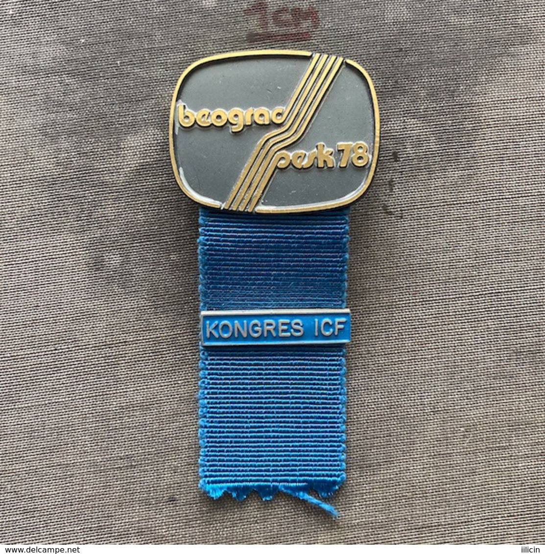 Badge Pin ZN009427 - Rowing Kayak Canoe Yugoslavia Serbia Belgrade Beograd World Championship 1978 KONGRES ICF - Roeisport