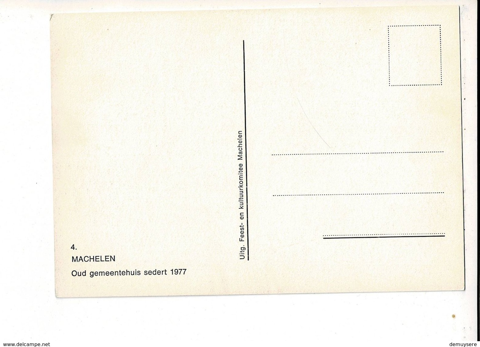 55877 -D7 - MACHELEN OUD GEMEENTEHUIS SEDERT 1977 - Zulte