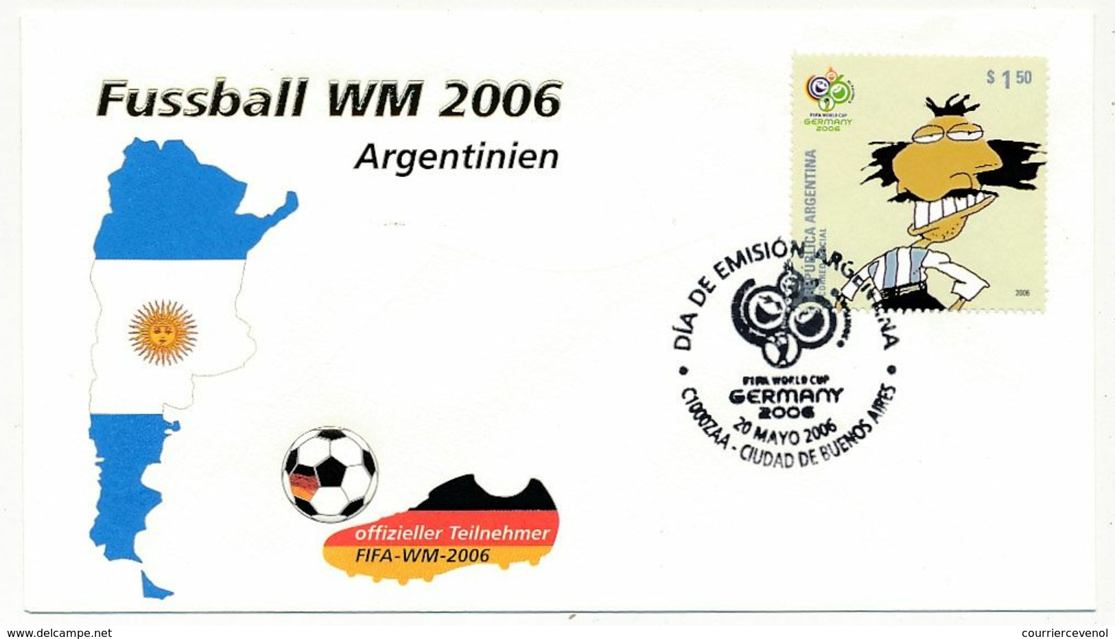 ARGENTINE - FDC 1er Jour D'émission GERMANY 2006 - 20/5/2006 - 2006 – Duitsland