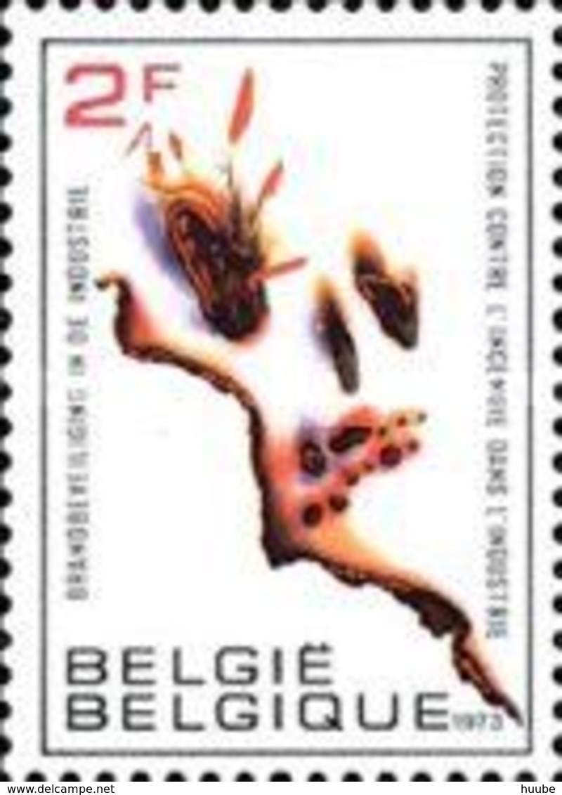 Belgium, 1973, Michel 1713, Fire Security, 1v, MNH - Feuerwehr