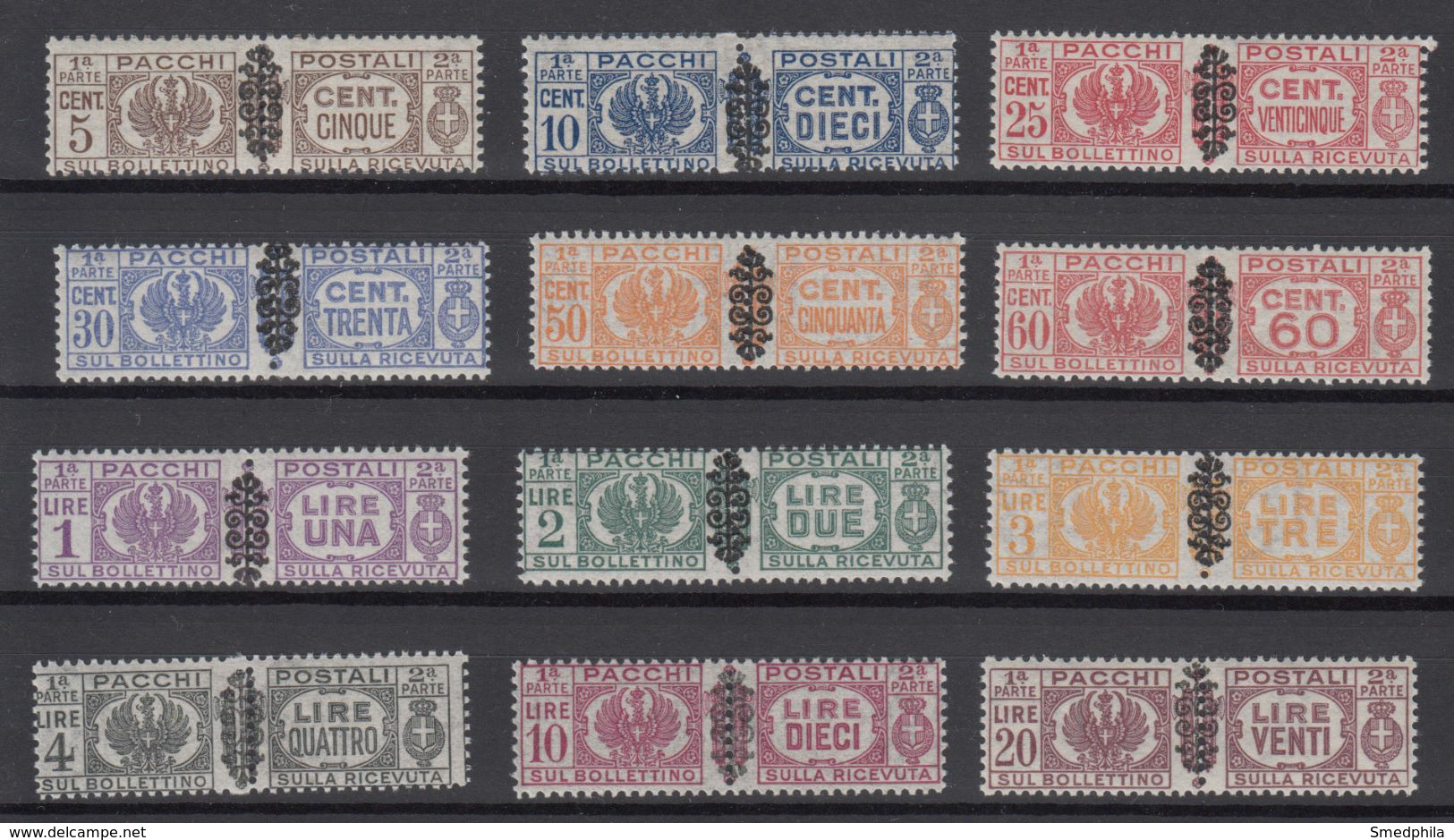 Italy 1945 Parcel Stamps - Michel 48-59 MNH ** - Postpaketten