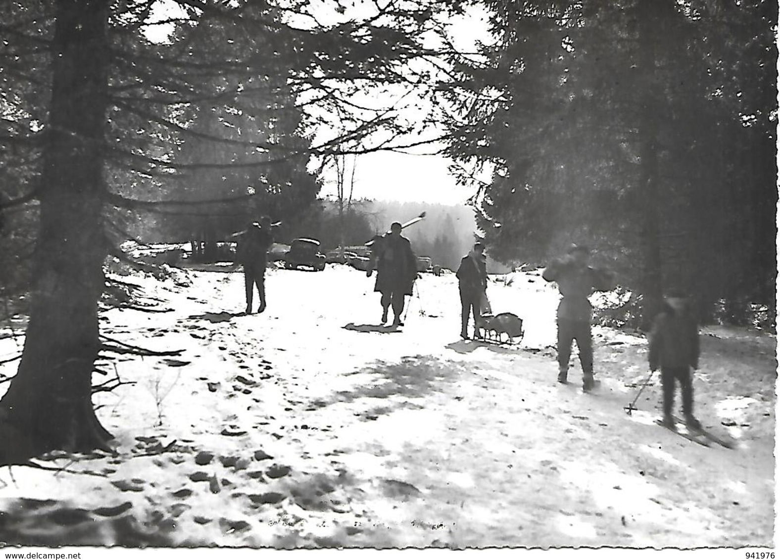 58 LE MORVAN FORET DU HAUT FOLIN STATION DE SKI VOITURE TRACTION - Sonstige & Ohne Zuordnung