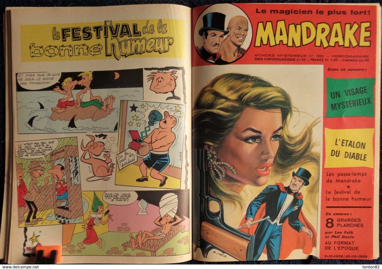 MANDRAKE - Album N° 40 - ( 384 - 385 - 386 - 387 ) - ( 1972 / 1973 ) . - Mandrake