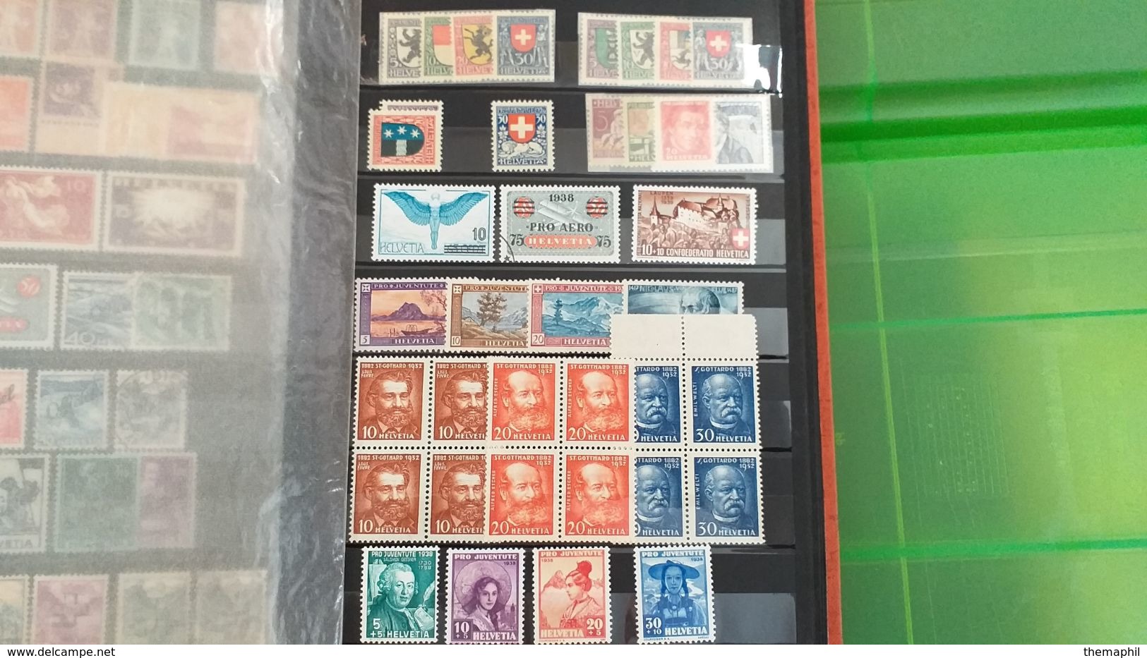 Lot N° TH 483 SUISSE Un Bon Classeur De Timbres Majoritée De  Neufs Xx - Collections (with Albums)