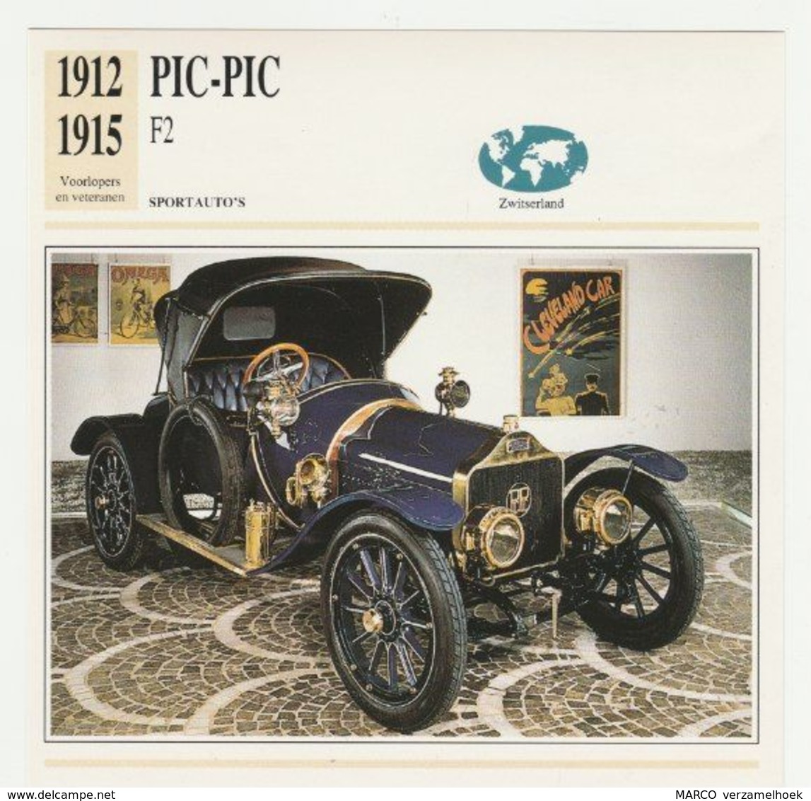 Verzamelkaarten Collectie Atlas: PIC-PIC F2 - Cars