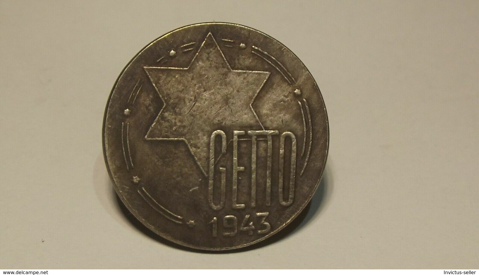 GETTO 20 MARK 1943 LITZMANNSTADT GERMAN COIN MONETA GHETTO EBREI JUDE JUIFE Auschwitz JUDE EBREI GERMANY - Verzamelingen