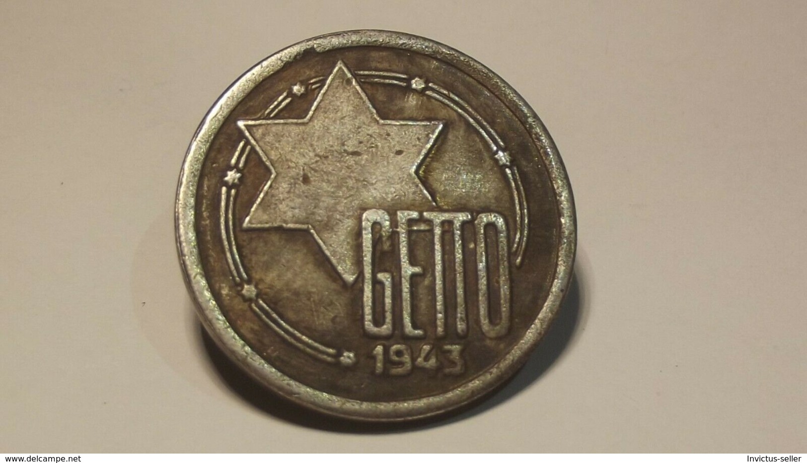 GETTO 20 MARK 1943 LITZMANNSTADT GERMAN COIN MONETA GHETTO EBREI JUDE JUIFE Auschwitz JUDE EBREI GERMANY - Verzamelingen