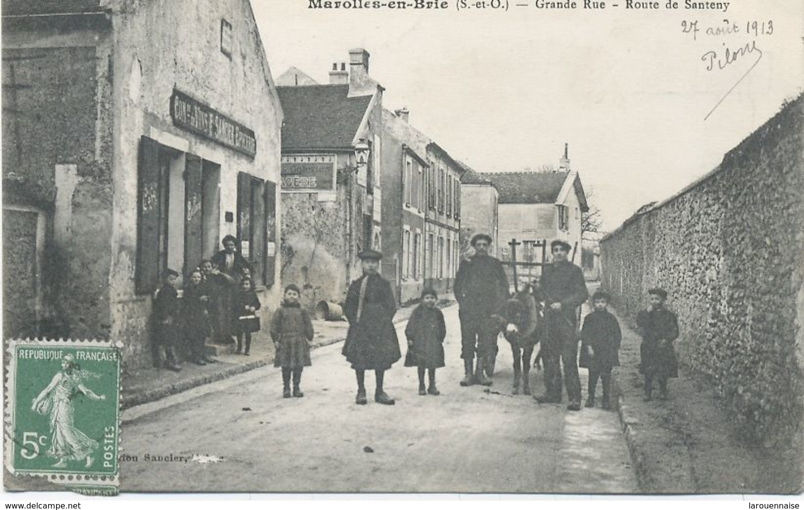 94 - MAROLLES-en-BRIE : Grand Rue - Route De Santeny . - Marolles En Brie