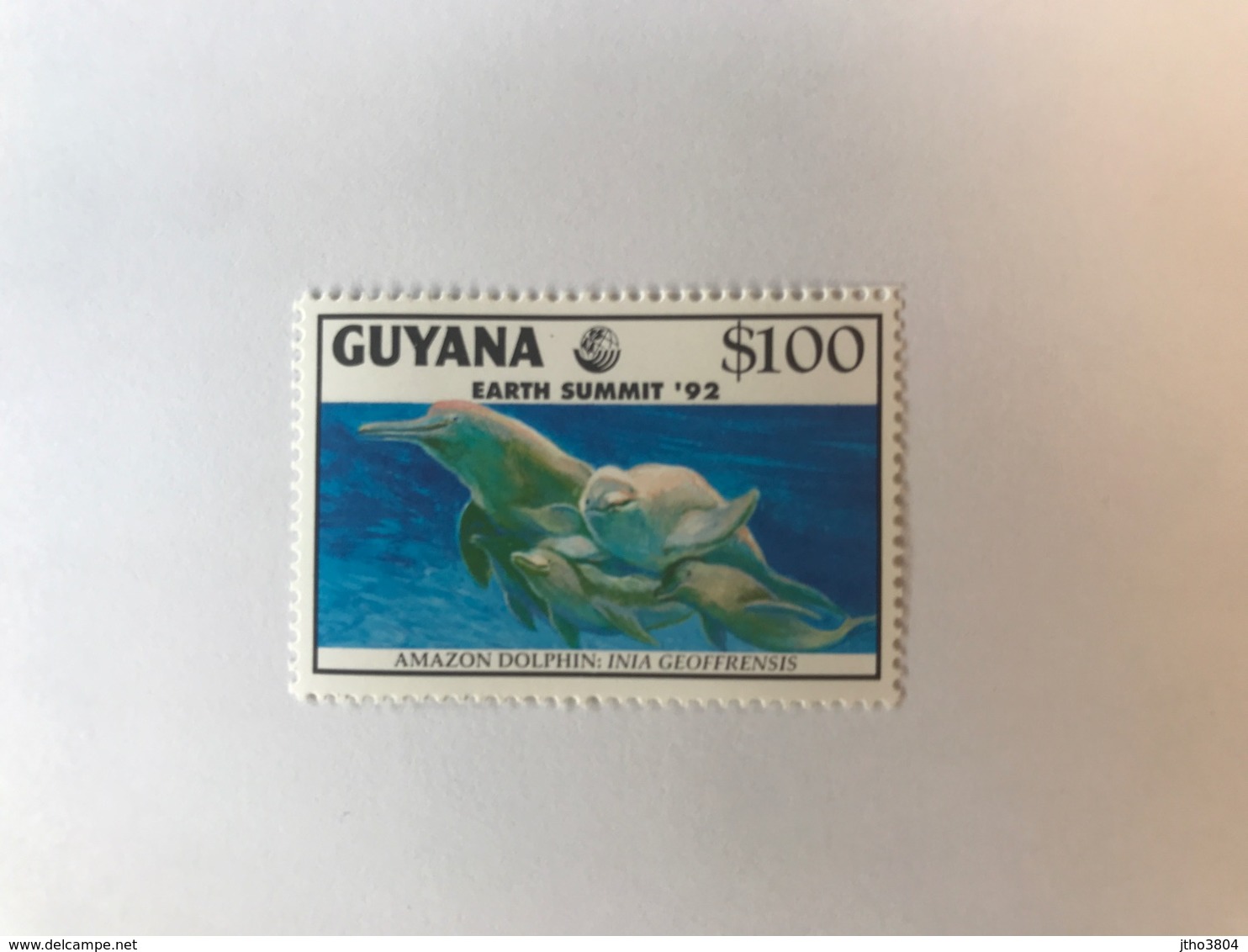 GUYANE 1992 Earth Summit 1 V Neuf ** YT 2813 Delfino Dauphin Dolphin Delfín Delfin MNH GUYANA - Altri & Non Classificati