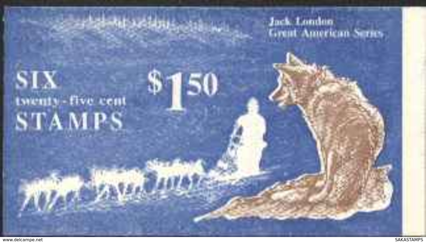 1988-(MNH=**) Usa Libretto A Copertina "grandi Americani Jack London" - Unused Stamps