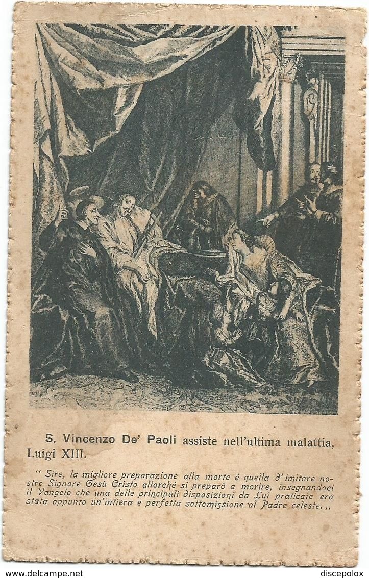 XW 3749 Missioni - San Vincenzo De' Paoli Assiste Nell'ultima Malattia Luigi XIII - A Beneficio Delle Missioni Cinesi - Missie