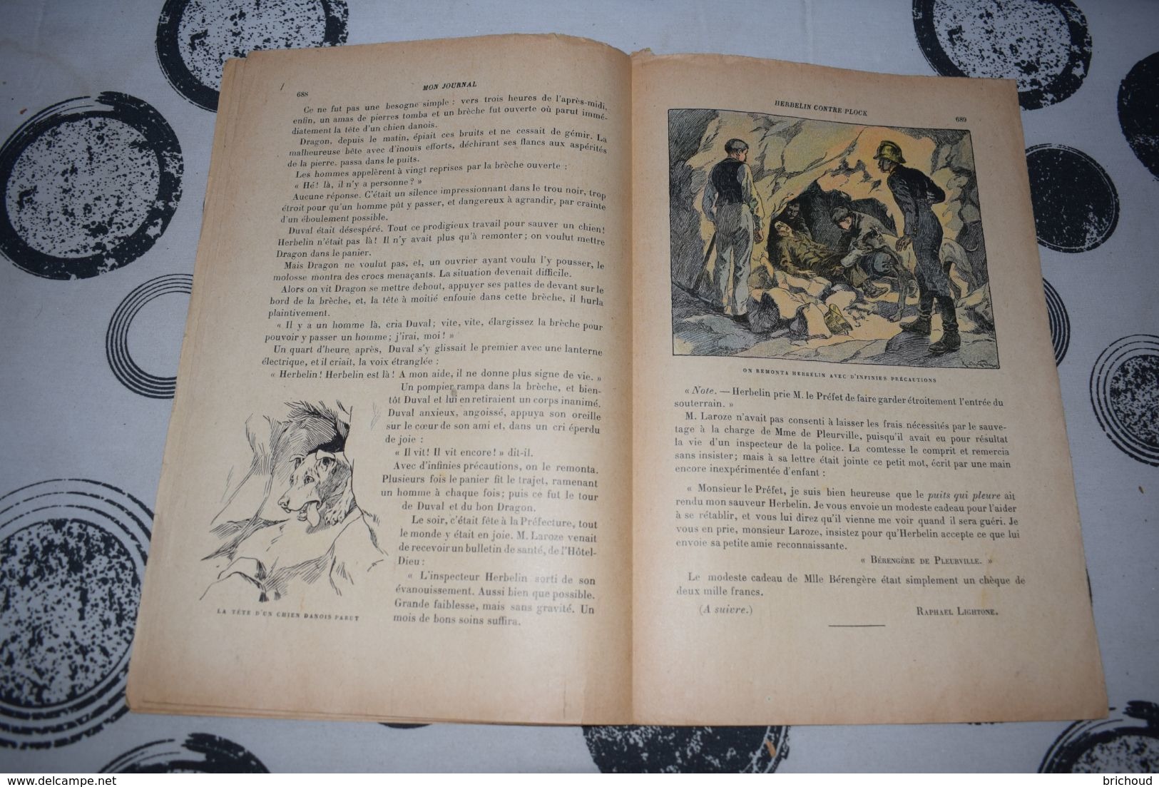 Mon Journal Hachette & Co. 2 Août 1914 N°44 Recueil Hebdo Illustré Tu Trouvera Des Cailloux Bons à Manger - Hachette