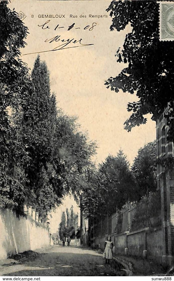Gembloux - Rue Des Remparts (animée SBP N° 8, 1908) - Gembloux