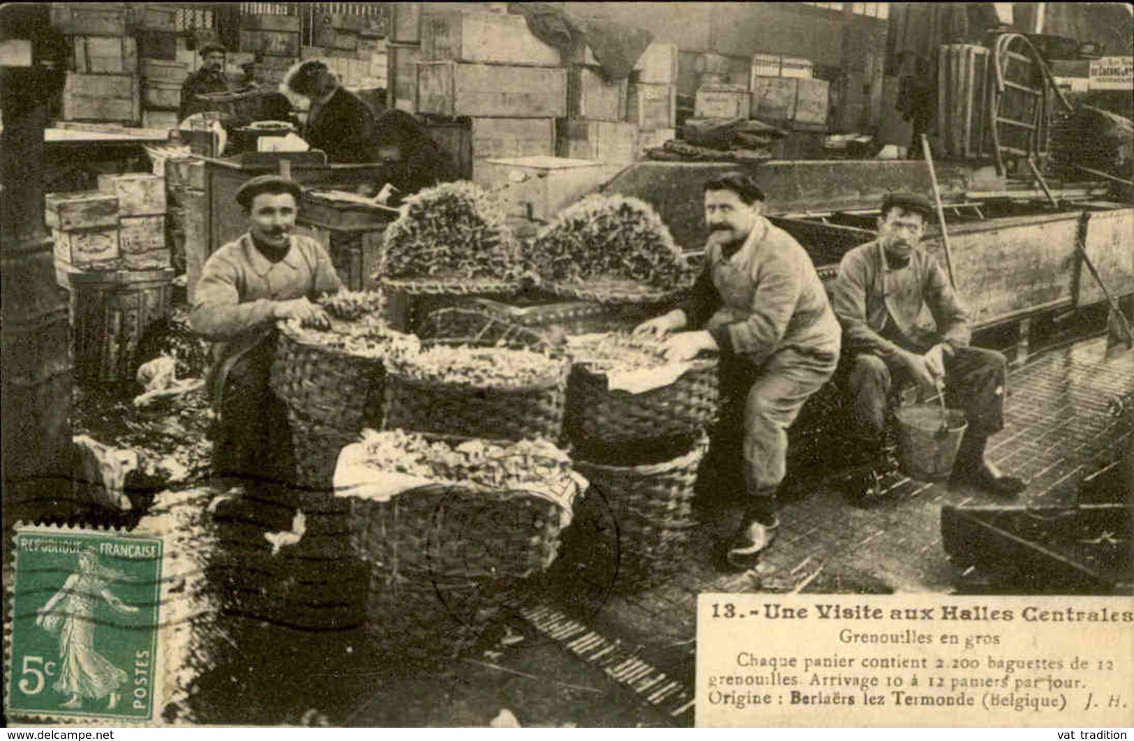 FRANCE - Carte Postale - Paris - Une Visite Aux Halles Centrales - Arrivage De Grenouilles - L 66486 - Petits Métiers à Paris