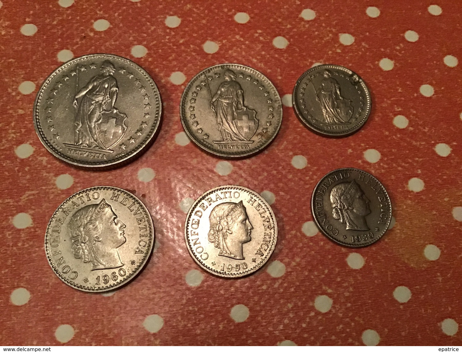 Lot De 6 Pièces SUISSE - Alla Rinfusa - Monete