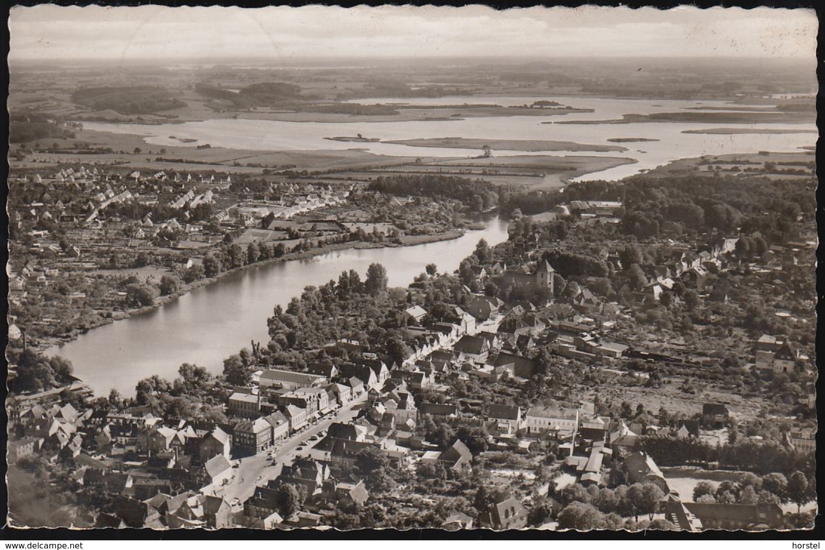D-24211 Preetz - Stadtansicht Mit Zentrum - Luftbild - Aerial View ( 60er Jahre) - Preetz