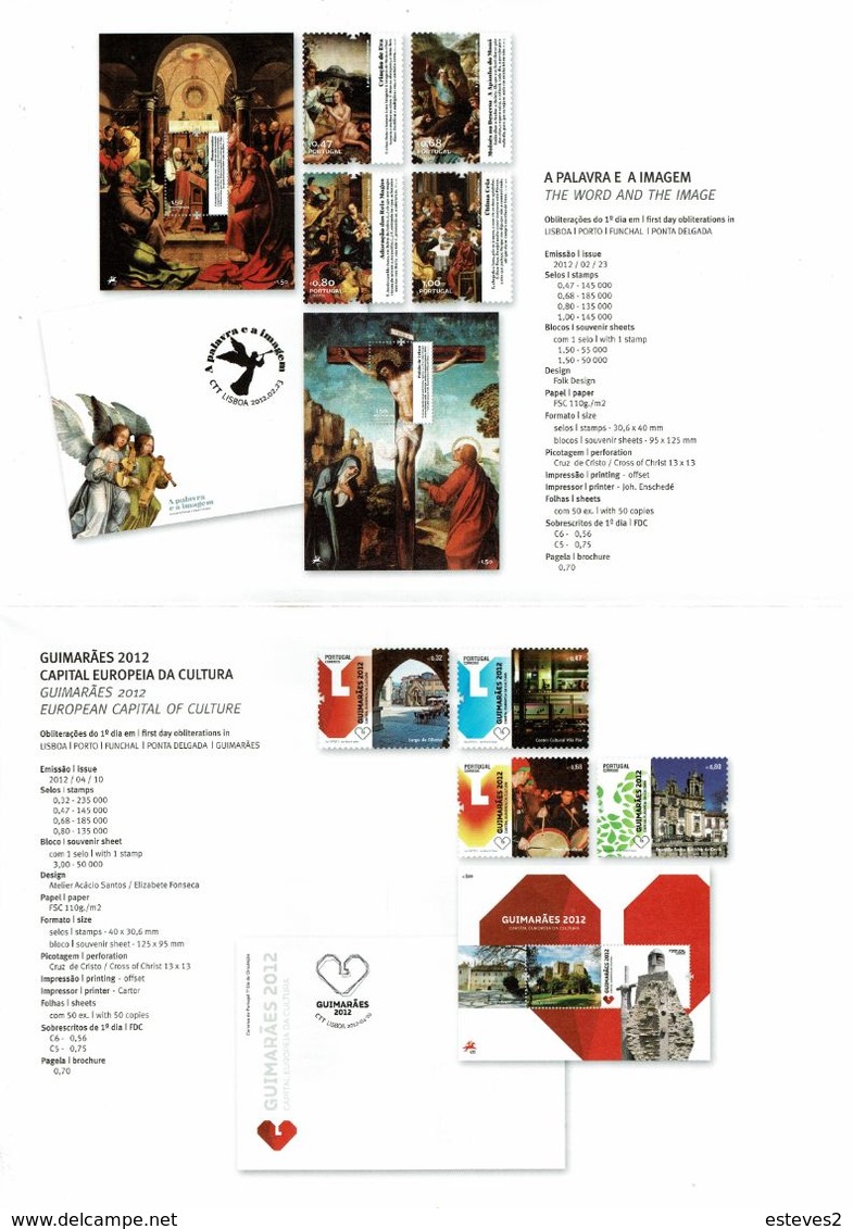 Portugal 2012 , Brochure , Pagela , Army School  , Guimarães , Erasmus , Cooperatives , Pi Day , Student's Day - Sonstige & Ohne Zuordnung