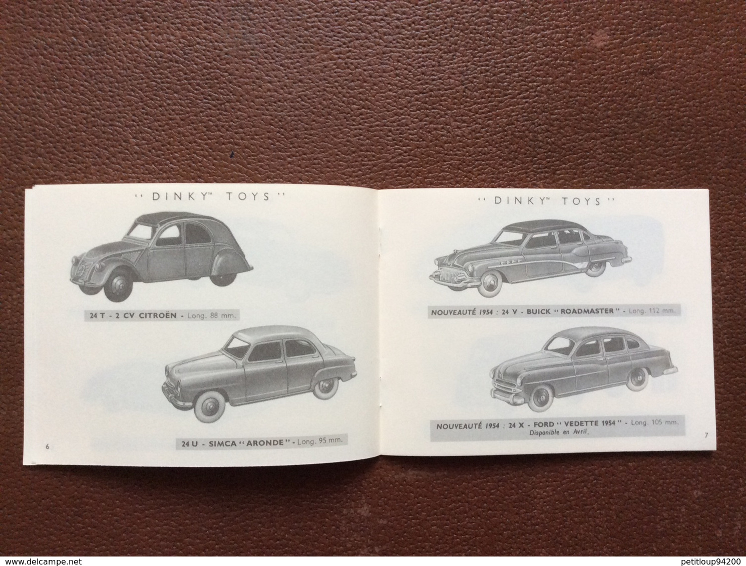 REEDITION CATALOGUE DINKY TOYS 1954 Edtitions Atlas-4 CERTIFICATS D’AITHENTICITE *Peugeot *Berliet *Panhard *Citroen - Cataloghi