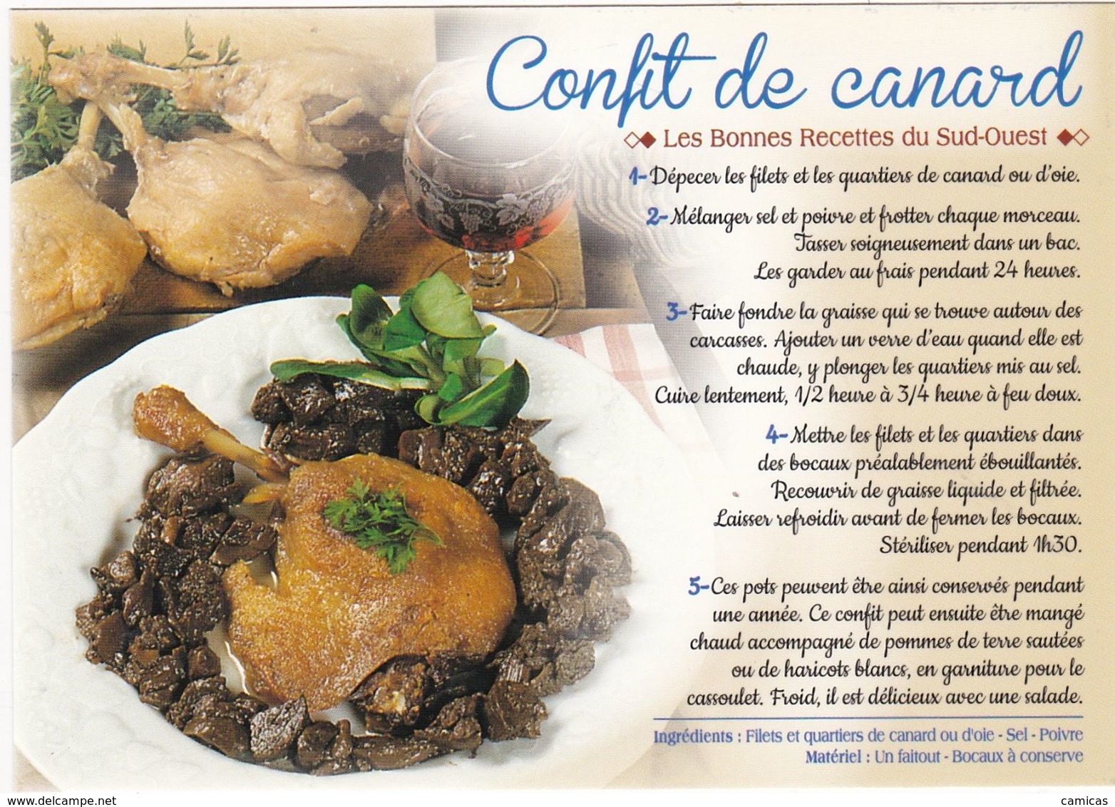 LE CONFIT DE CANARD : Edit: JACK N° 9871 - Küchenrezepte