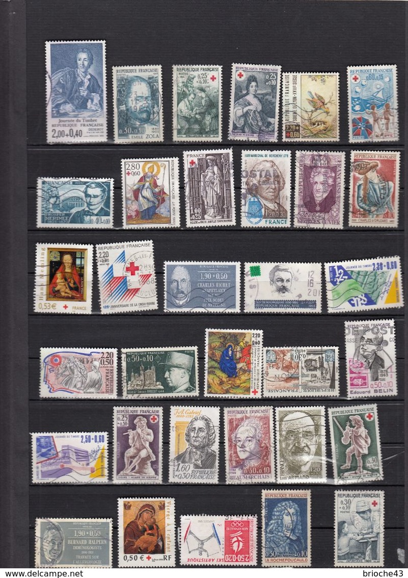 FRANCE - LOT DE TIMBRES SURTAXE / 4 - 1 - Verzamelingen (zonder Album)