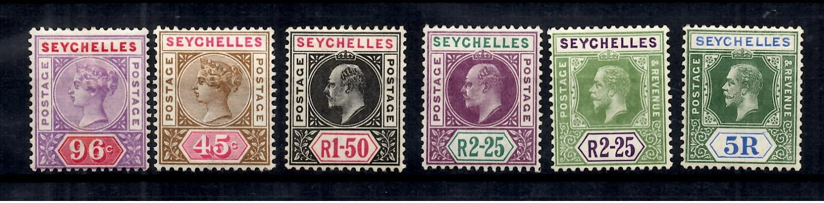 Seychelles YT N° 8, N° 17, N° 47, N° 48, N° 88 Et N° 89 Neufs *. B/TB. A Saisir! - Seychellen (...-1976)