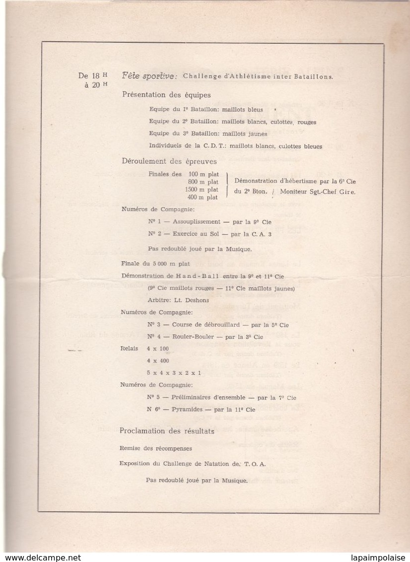 Militaria  Documents Fête Du Régiment Du 159 Brigade D'infanterie Alpine A Zuflucht (Allemagne ) 1947 Au PC Hitler - Documents