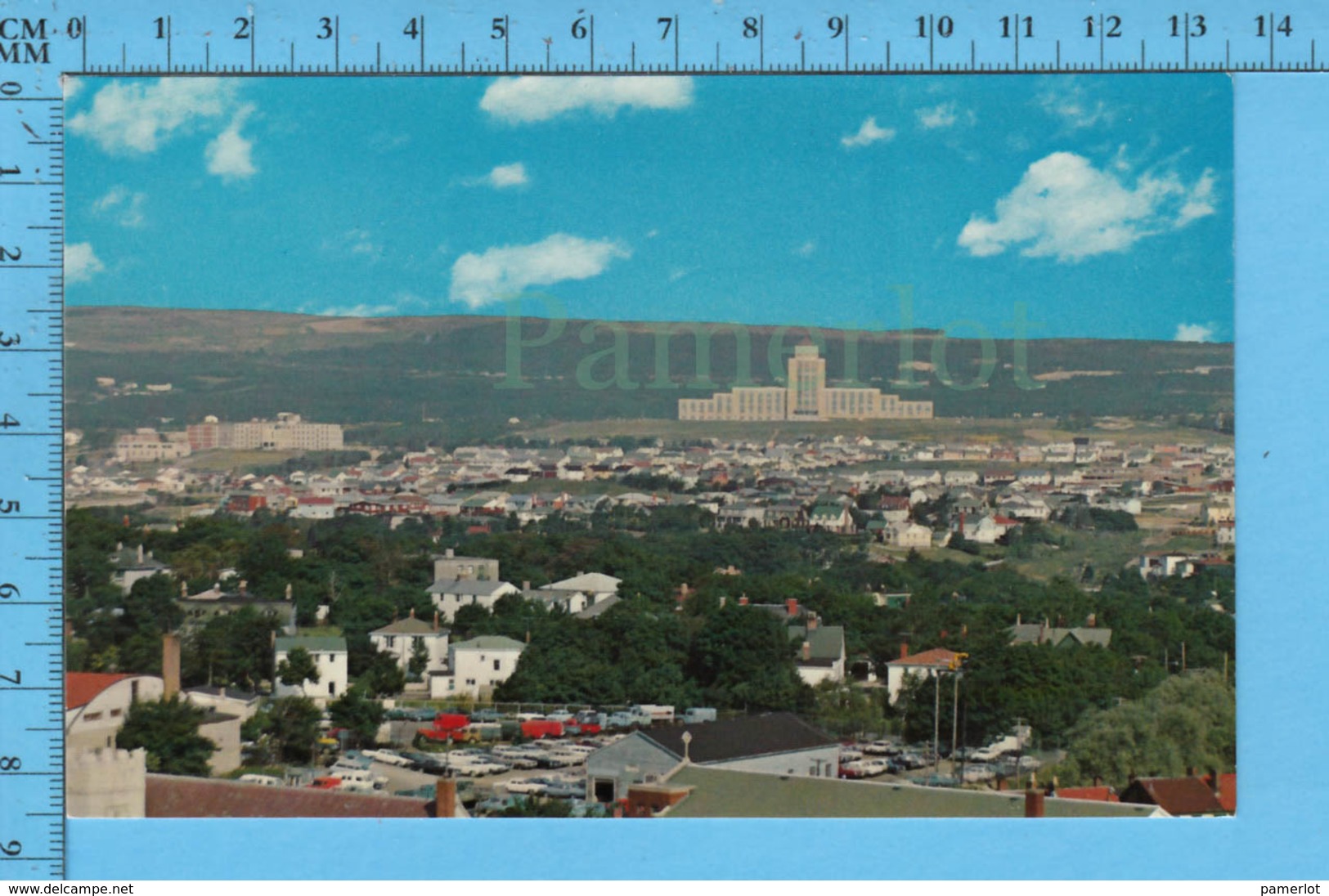 Postcard - Newfoundland - St-John's  Confederation Building, Colorfull Residential Aeria - Canada - St. John's