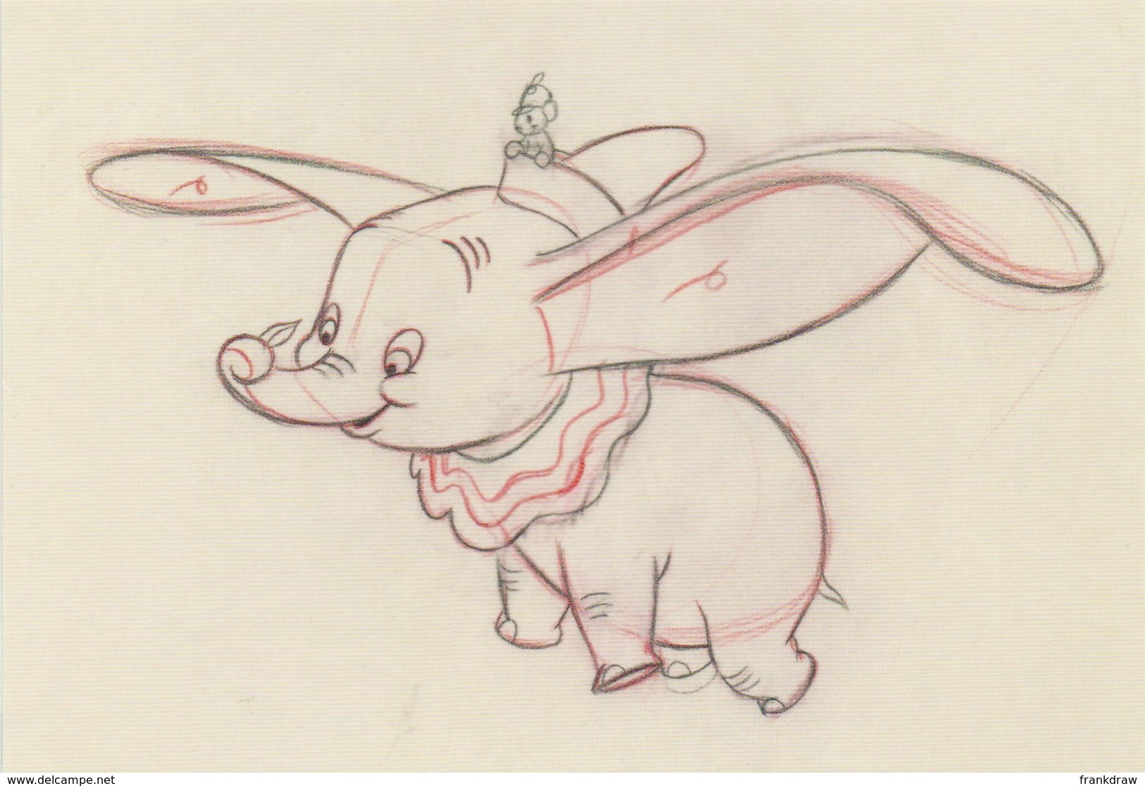 Postcard - The Art Of Disney, The Golden Age 1937-61 - Dumbo 1941 - Cleanup Animation By Don Towsley - Unclassified