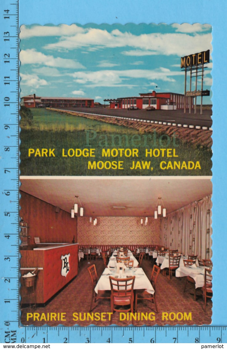 Postcard - Saskatchewan - Park Lodge Motor Hotel+ Prairie Sunset Dining Room, Multi-views - Canada - Other & Unclassified