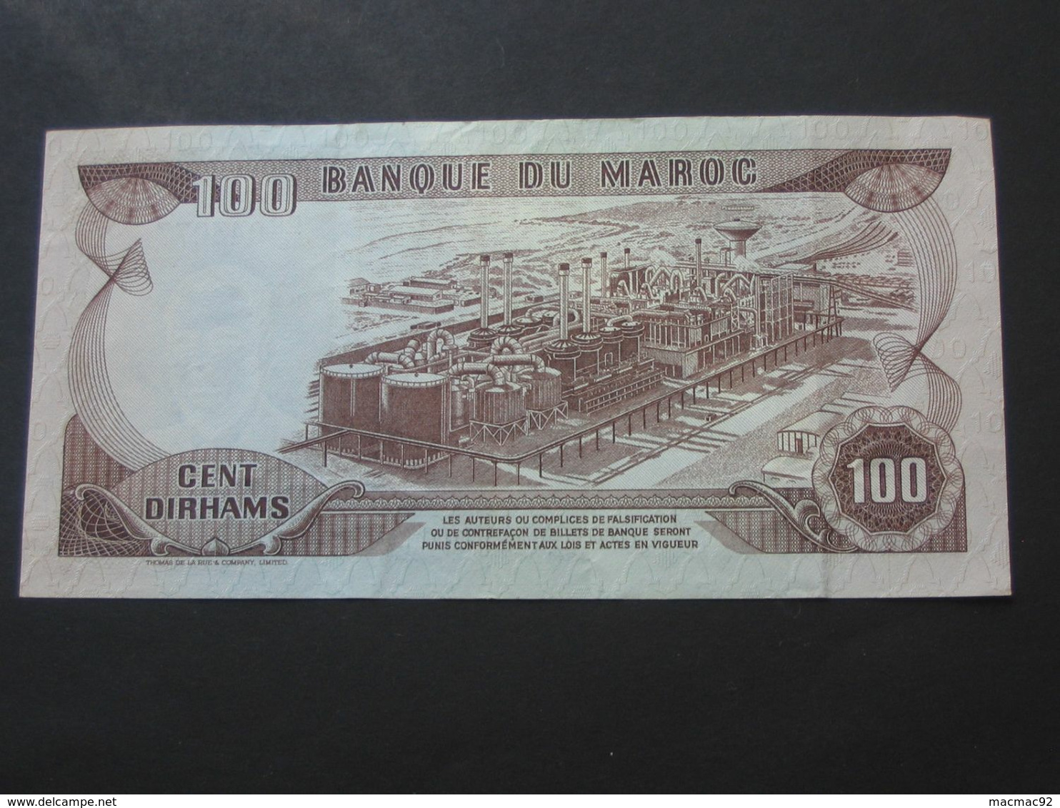 100 Dirhams 1970-1390 Maroc - Banque Du Maroc   **** EN ACHAT IMMEDIAT **** - Marokko