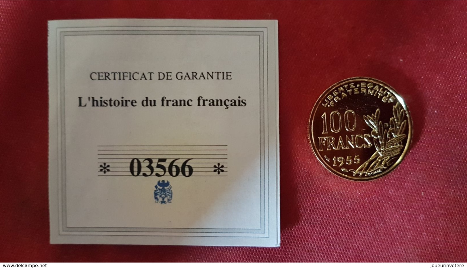 L'histoire Du Franc Français 100 F 1955 Neuf  Fleurs  De Coin - Other & Unclassified