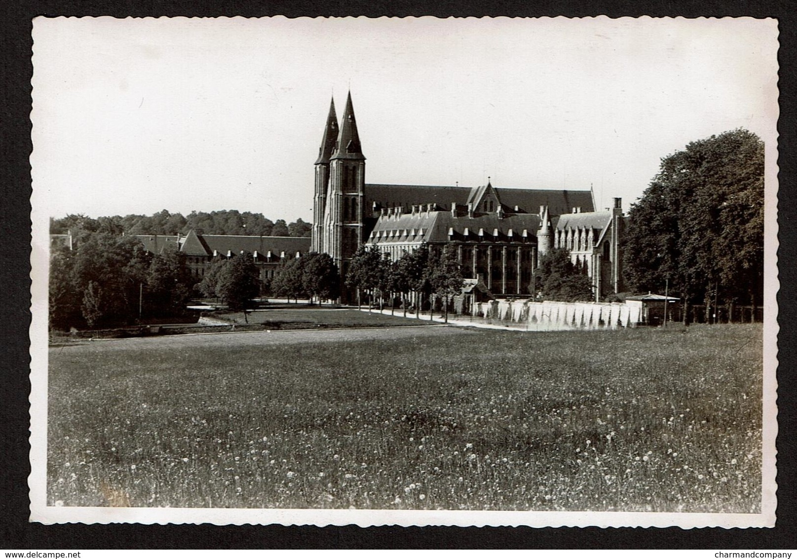 Photo 14,5 Cm X 9,5 Cm - 1934 - Abbaye De Maredsous - 2 Scans - Anhée