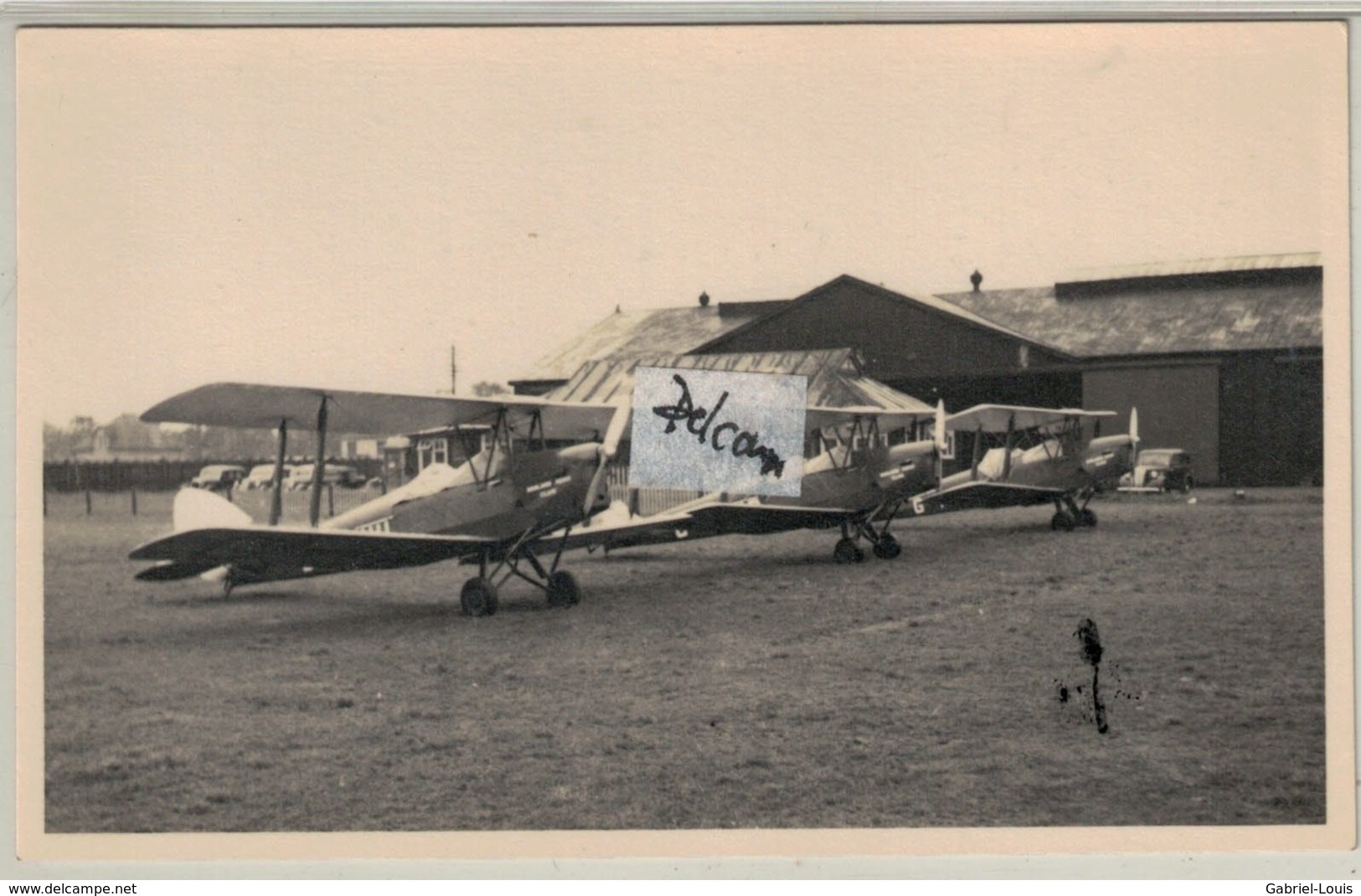 Midlan Aero Club -  Birmingham (Castle Bromwich), UK - England  ~1935 - Photo Kenneth Henry Cox -  Biplanes DH60G - Birmingham