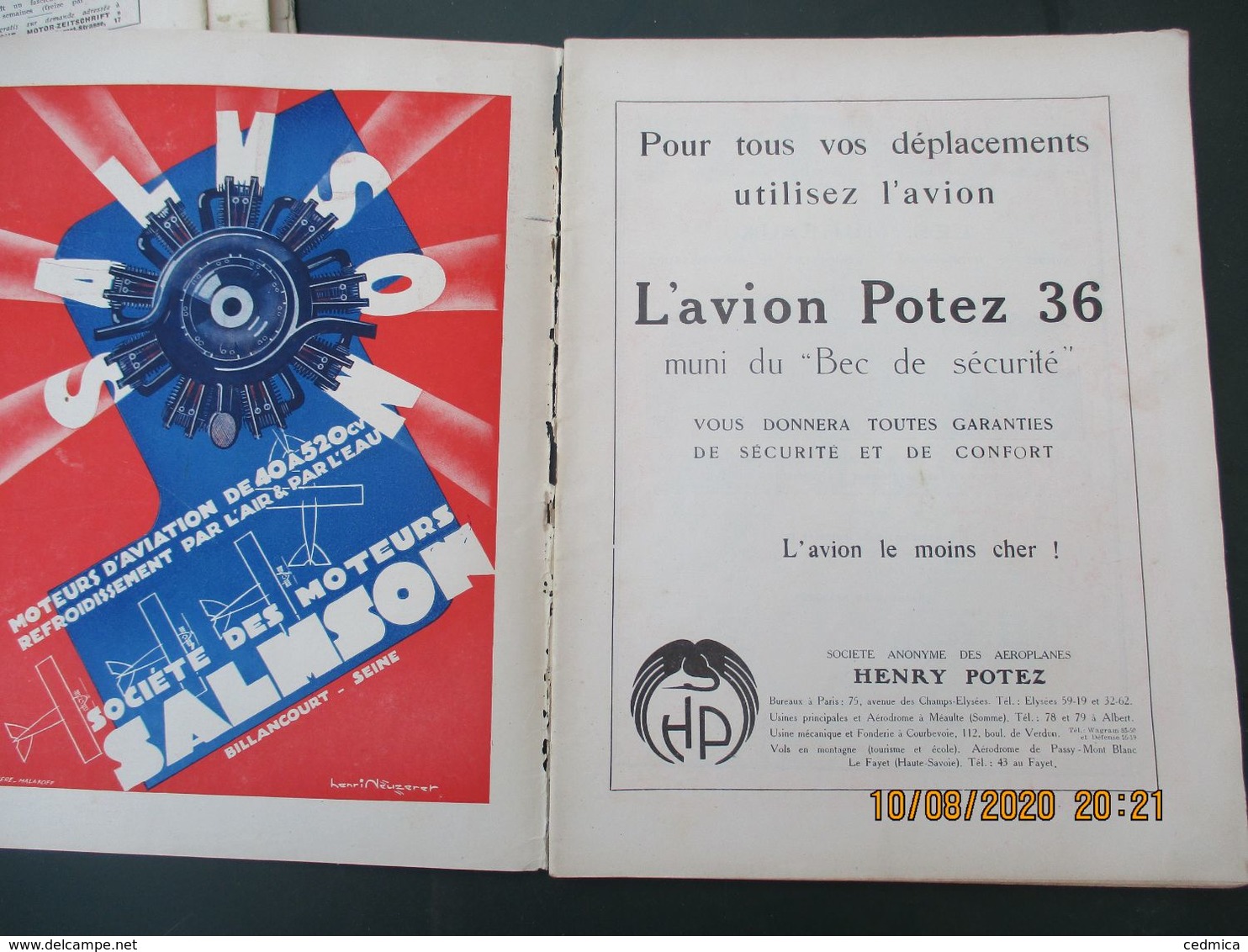 L'AIR REVUE BI.MENSUELLE ORGANE DE L'AVIATION FRANCAISE 1932 VOIR ETAT, MANQUE COUVERTURE - AeroAirplanes