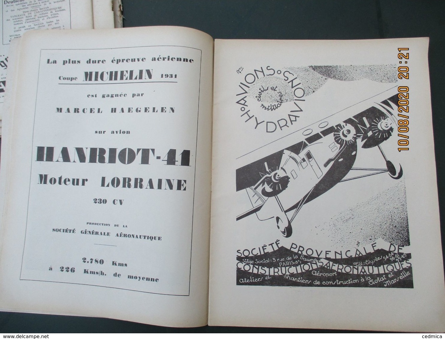 L'AIR REVUE BI.MENSUELLE ORGANE DE L'AVIATION FRANCAISE 1932 VOIR ETAT, MANQUE COUVERTURE - AeroAirplanes