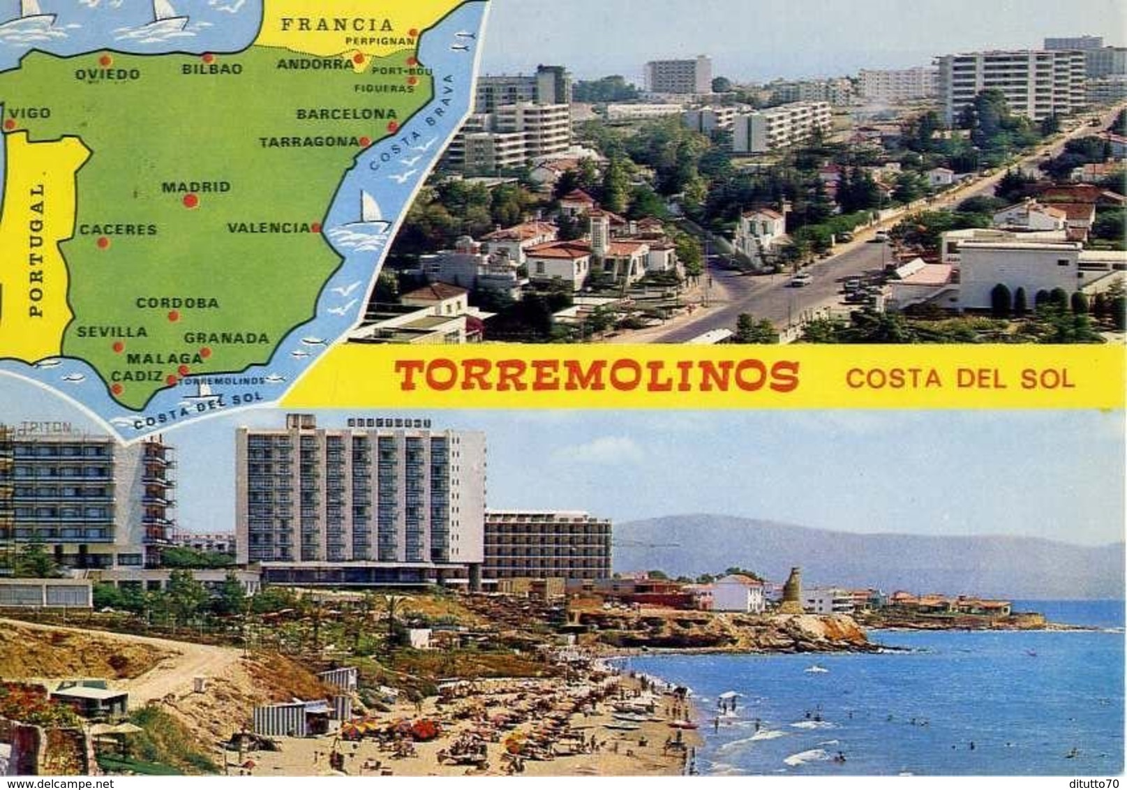 Torremolinos - Costa Del Sol - Formato Grande Viaggiata – E 16 - Sonstige & Ohne Zuordnung